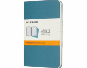 Moleskine Sada 3 linkovaných zápisníků Cahier Journals 9x14 modré