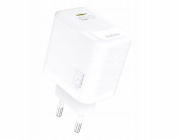 Dudao A28C 45W GaN nabíječka do zásuvky + USB-C kabel - bílá