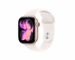 Apple Watch Series 11 GPS 42mm Ružový zlatý hliník so svetlo ružovým športovým remienkom - M/L