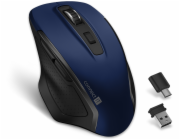 CONNECT IT Dual SmartSwitch bezdrátová myš, USB-A + C (+1x AA baterie zdarma), MODRÁ