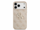 Guess PU Leather 4G Metal Logo Gold Frame kryt iPhone 17 ...