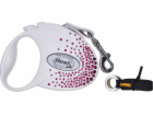Flexi Vodítko Glam Splash S pásek 3m Pink