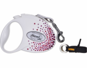 Flexi Vodítko Glam Splash S pásek 3m Pink