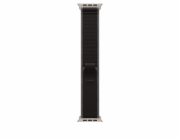 Apple Černý/uhlový řemínek Trail Band pro pouzdro 49 mm - velikost S/M - komponenty z přírodního titanu
