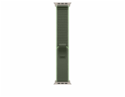 Apple Pásek Trail v zelené/neonově zelené barvě pro pouzdro 49 mm - velikost M/L - prvky z přírodního titanu