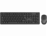 Savio KB-03 klávesnice Obsahuje myš Domov/kancelář USB QWERTY Americká angličtina Černá