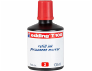 Edding Inkoust pro permanentní popisovače 100 ml červený Edding T100/001/CZ