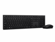 LENOVO klávesnice a myš bezdrátová Professional Wireless Rechargeable Keyboard and Mouse Combo AI - CZ/SK