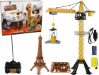 LeanToys Výškový stavební jeřáb 90 cm na dálkové ovládání...