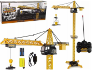 LeanToys Obrovský dálkově ovládaný jeřáb na dálkové ovládání, výška 183 cm, 2 úrovně