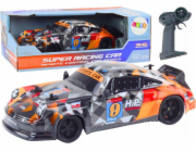 LeanToys RC auto 1:18 s gumovými kolečky, oranžové