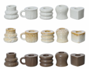 Porcelánový svícen, D 5 cm