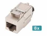 Digitus Keystone modul Cat. 8.1, stíněný, 8 kusů