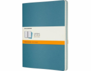 Moleskine Sada 3 linkovaných zápisníků Cahier Journals 19x25 modré