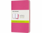 Moleskine Sada 3 zápisníků Cahier Journals, růžové linky