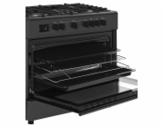 Ravanson Plynový a elektrický sporák KWGE-K90 Cheff Modern Black (černý)