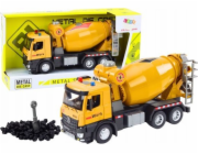 LeanToys Žlutý domíchávač betonu Třecí pohon Světlo a zvuk