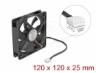 Delock - Ventilátor skríne - axiální - 120 mm - cerná