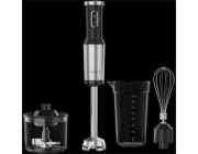 Tyčový mixér HB4B - 1200W, 9000 - 14500 ot./min, šlehač, sekáček, nádoba, Černá