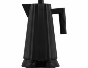 Alessi Plisse Water Kettle  black with Temperaturregelung