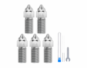 Elegoo Sada trysek 0,4 mm/0,6 mm/0,8 mm pro 3D tiskárny Neptune 4/4 Pro - kalená ocel