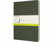 Moleskine Zápisník Moleskine Myrtle Green Extra Large Plain Cahier (sada 3 kusů)
