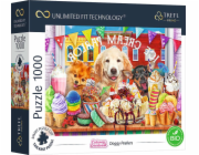 Trefl Puzzle 1000 psích kukaček Neomezená technologie přizpůsobení