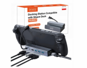 Zenwire Dokovací stanice pro Steam Deck, ROG ALLY DEX, 6v1 HUB, USB-C, HDMI, 4K Ethernet, HUB62