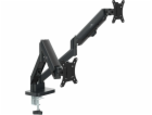 Držák pro 2 monitory Maclean, plynová pružina, 17"-32", 2...