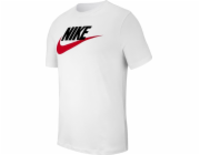 Nike Pánské tričko M NSW Tee Icon Futura White, velikost L (AR5004 100)