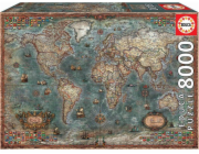 Educa Puzzle 6000 dílků Historická mapa světa