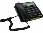 Doro Pevná linka PhoneEasy 312cs, černá
