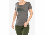 Brubeck SS1272W Dámské tričko s krátkým rukávem OUTDOOR WOOL PRO šedé XL - MOUNTAINS 9