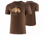 Brubeck SS1265M Pánské tričko s krátkým rukávem OUTDOOR WOOL PRO hnědé XL - MOUNTAINS 11
