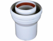 SpiroFlex Turbo koleno 60/100 až 80/125, redukce 90 stupňů, bílé (K/N)