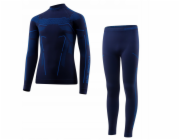 Brubeck LS1612J Dětská mikina THERMO JUNIOR tmavě modrá/bílá 128/134
