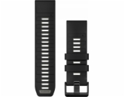 Garmin Garmin QuickFit-Armband 26 mm Schwarz/Kieselgrau silikon
