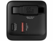 VERBATIM GaN Nabíječka do sítě, S kabelem, USB-C, USB-A, černá