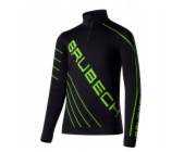 Nike LS1636J DRY JUNIOR fotbalová mikina s krátkým zipem černá/neonová 128/134