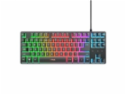 TRUST Klávesnice GXT 833 Thado, Membránová, USB, RGB, černá