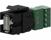 Procab VCK625 USB-A adaptér - 4pinový černý (VCK625/B)