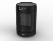 Mill FH1500BLACK | Keramický ventilátorový ohřívač | 1500 W | Vhodné pro místnosti do 22 m2 | Černá