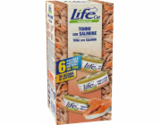 Life Pet Care Krmivo pro kočky Life Cat s tuňákem a lososem 6x50g
