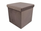 DOMOLETTI Pouf Mateo, růžový, 38 cm x 38 cm x 38 cm