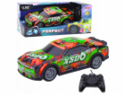 LeanToys Závodní auto na dálkové ovládání se svítící karo...