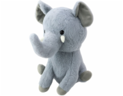 LeanToys Plyšová hračka Malý slon šedý 26 cm