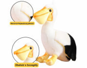 LeanToys Plyšový pelikán, pták, plyšová hračka, maskot, 24 cm