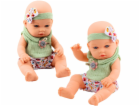 LeanToys Čelenka s mašlí pro panenky v zelené barvě s kvě...
