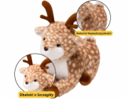 LeanToys Plyšová hračka Srna hnědá s puntíky 23 cm