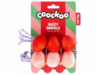 COOCKOO Plyšová kočka míčky růžové 60 cm